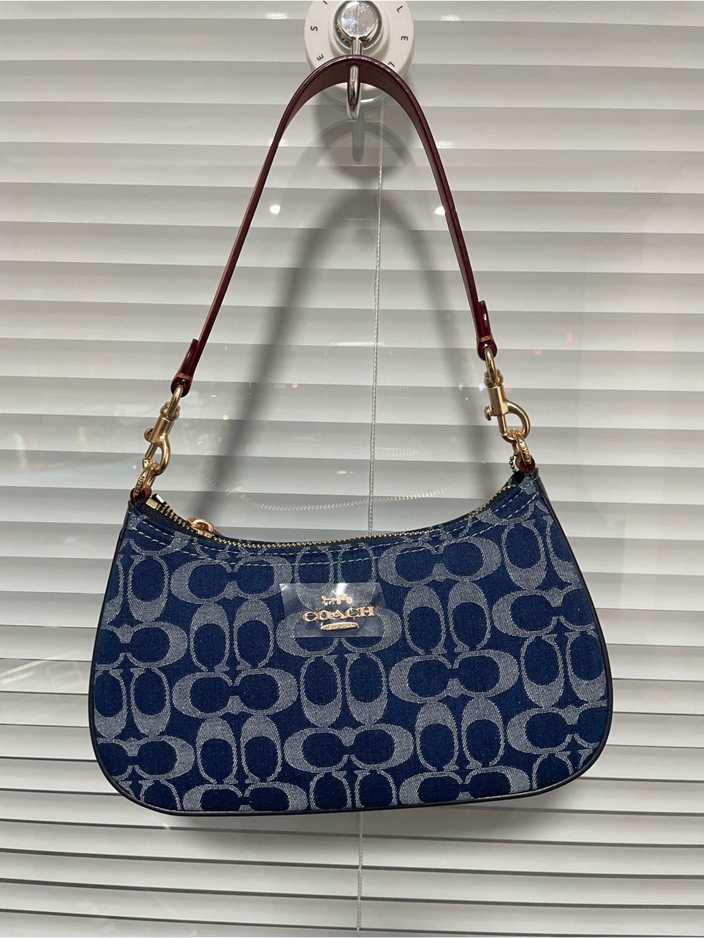 Coach Blue Shoulder Bag - Picture 2 of 5